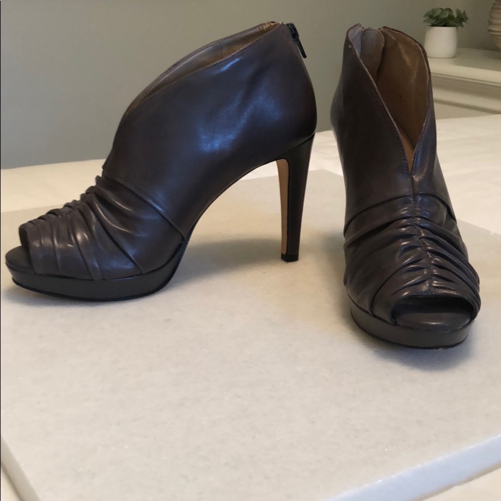 Brown Antonio Melani open toe boots